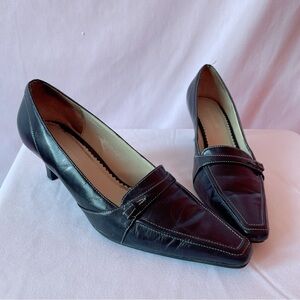 Naturalizer Alivia Black Leather Low Pumps ✨🖤